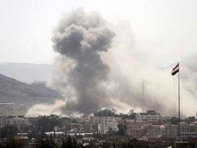 حملات جنگنده‌های ائتلاف عربی به چندین استان یمن